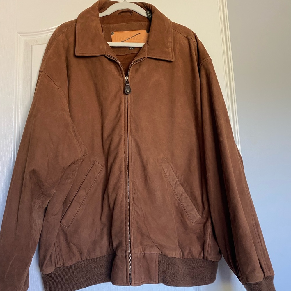 Timberland Weather-gear Soft Suede Leather- Zip Up Jacket